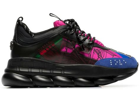 versace chain reaction multicolor rubber suede|Versace chain reaction black.